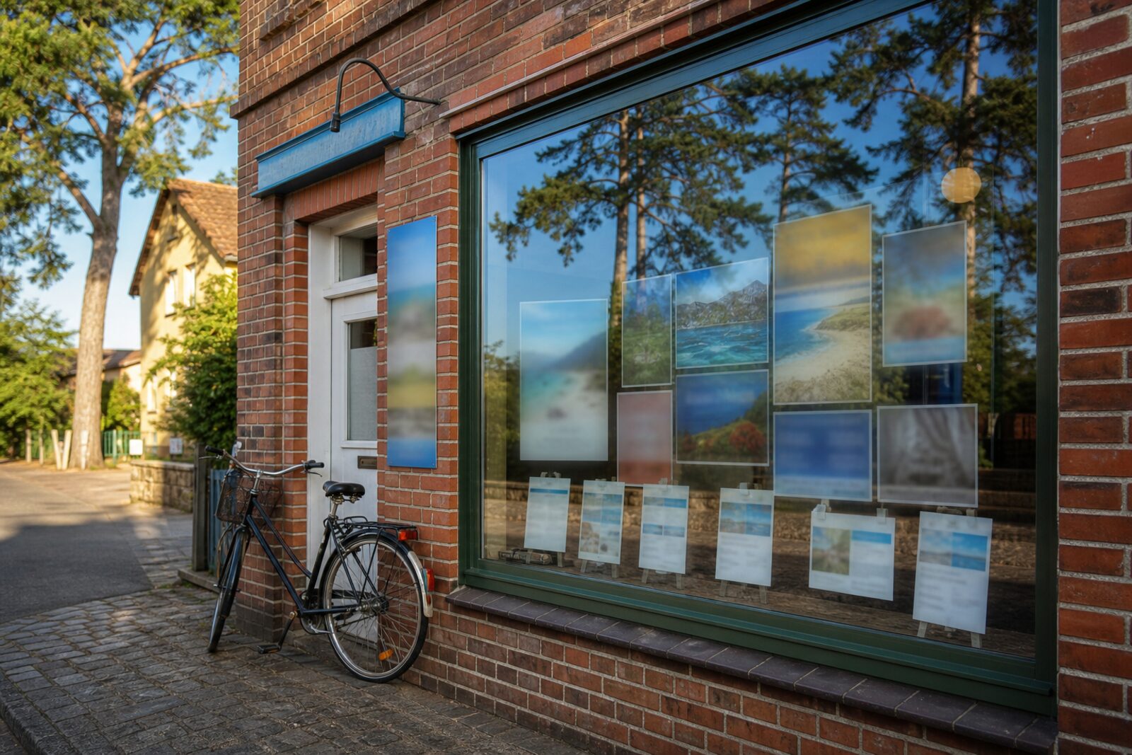 Das Reisebüro von außen, Karl-Liebknecht-Straße 1 in Wandlitz